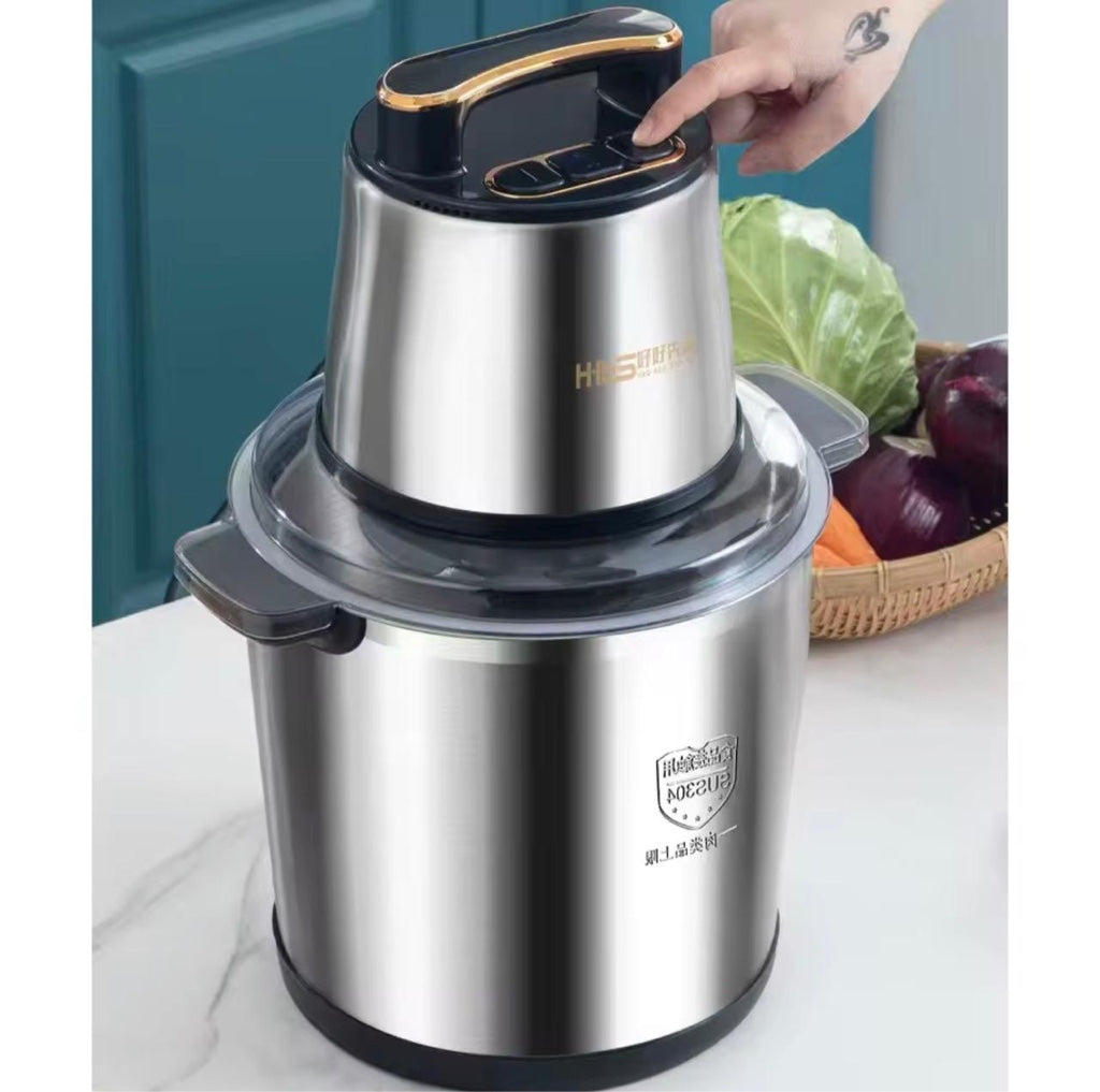 Picadora eléctrica con vaso de acero inoxidable